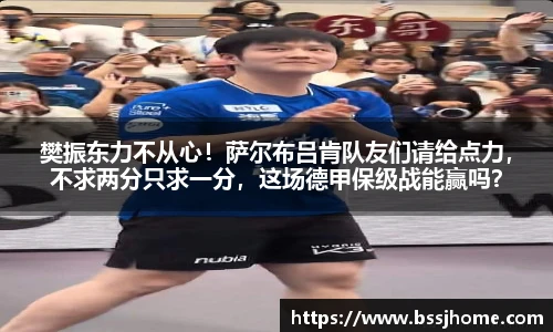 樊振东力不从心！萨尔布吕肯队友们请给点力，不求两分只求一分，这场德甲保级战能赢吗？